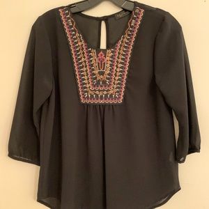 Longsleeve Black Dressy Top